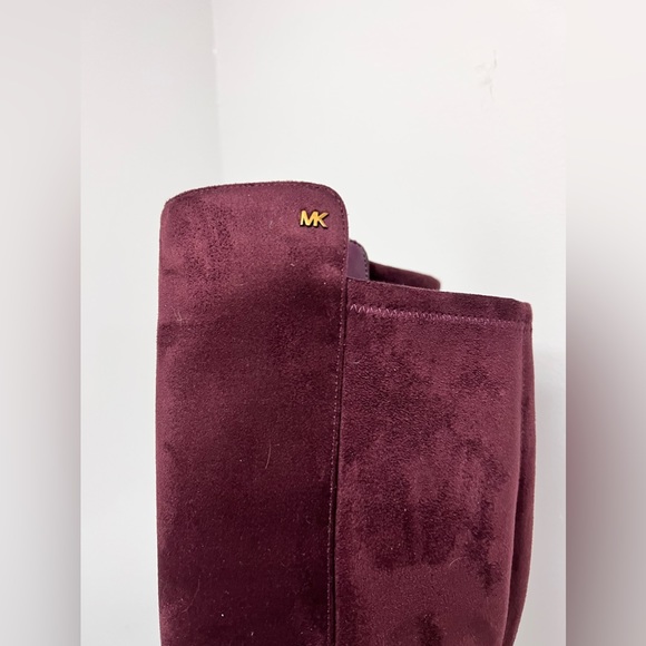 Michael Kors Suede Burgundy Boots NEW - Picture 2 of 10